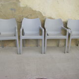 Series of four Siesta brand chairs