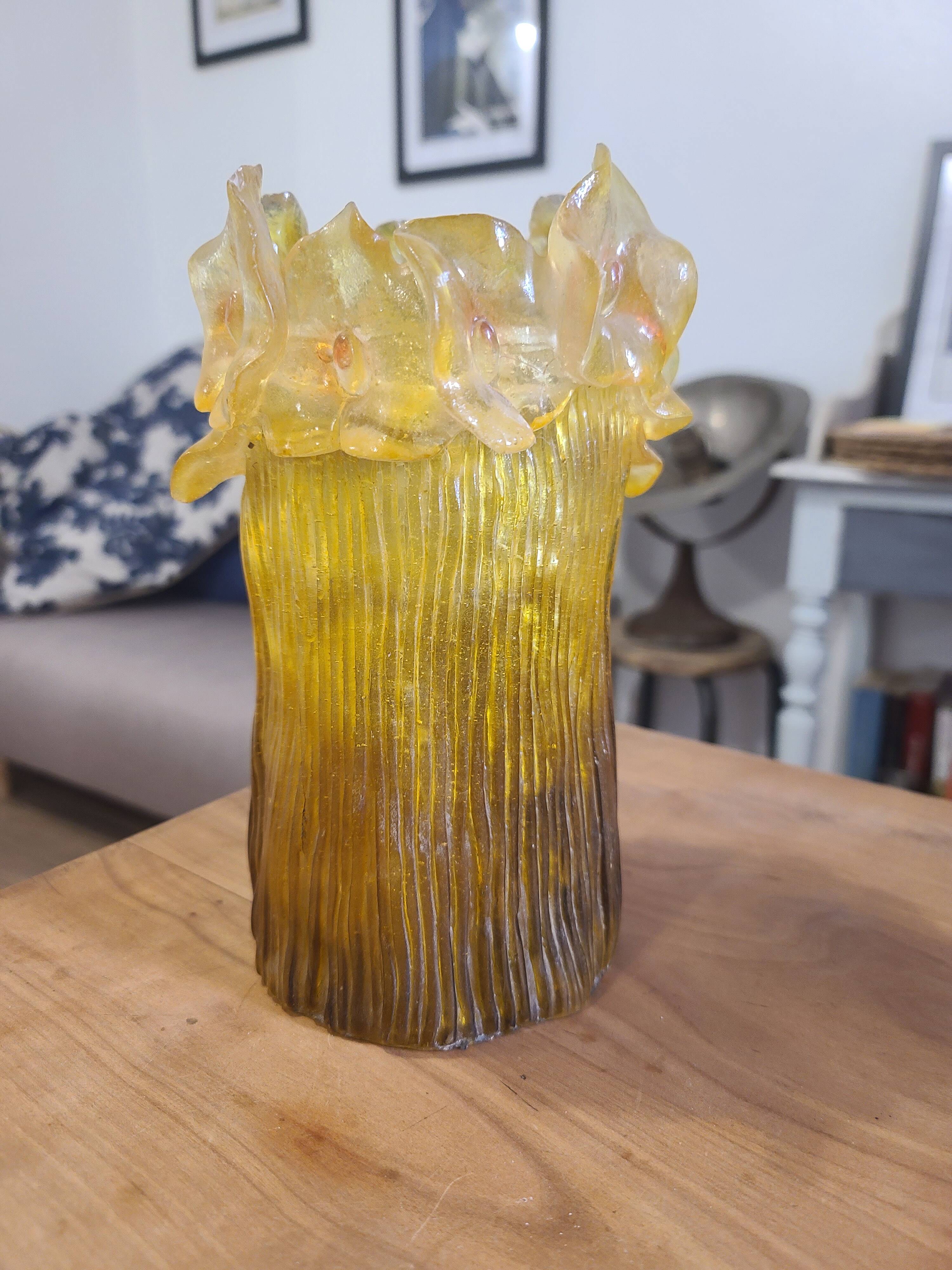 Resin vase design in Space Age style from the 1970s.