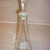 Molded glass decanter with cap