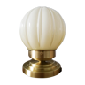 Art Deco lamp, yellow orb