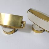 Pair of Jacques Biny mid-century design wall sconces