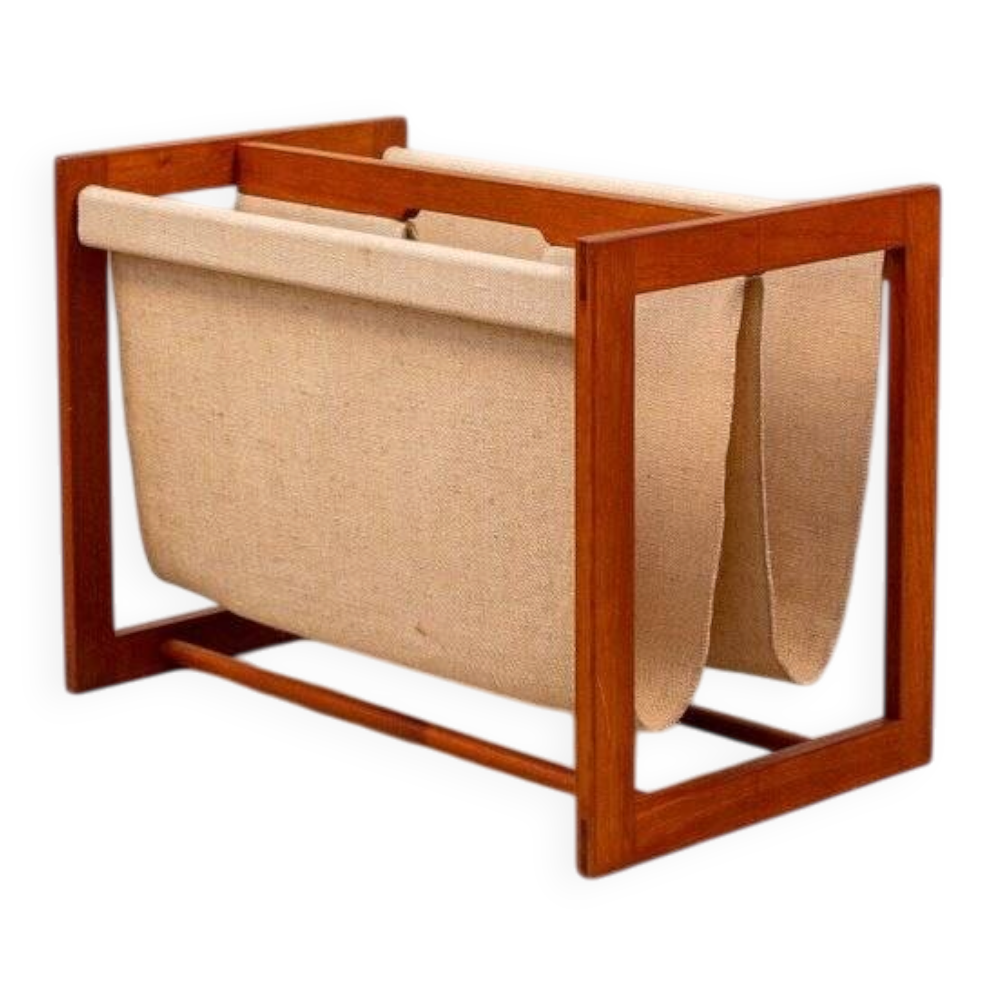 Vintage Teak Magazine Rack by Aksel Kjersgaard, 1960s