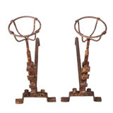 Paire de chenets anciens