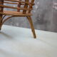 Travailleuse rotin vintage