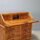 Antique cherry wood cabinet with drop-down front, 3 drawers, Italy, 20th century.