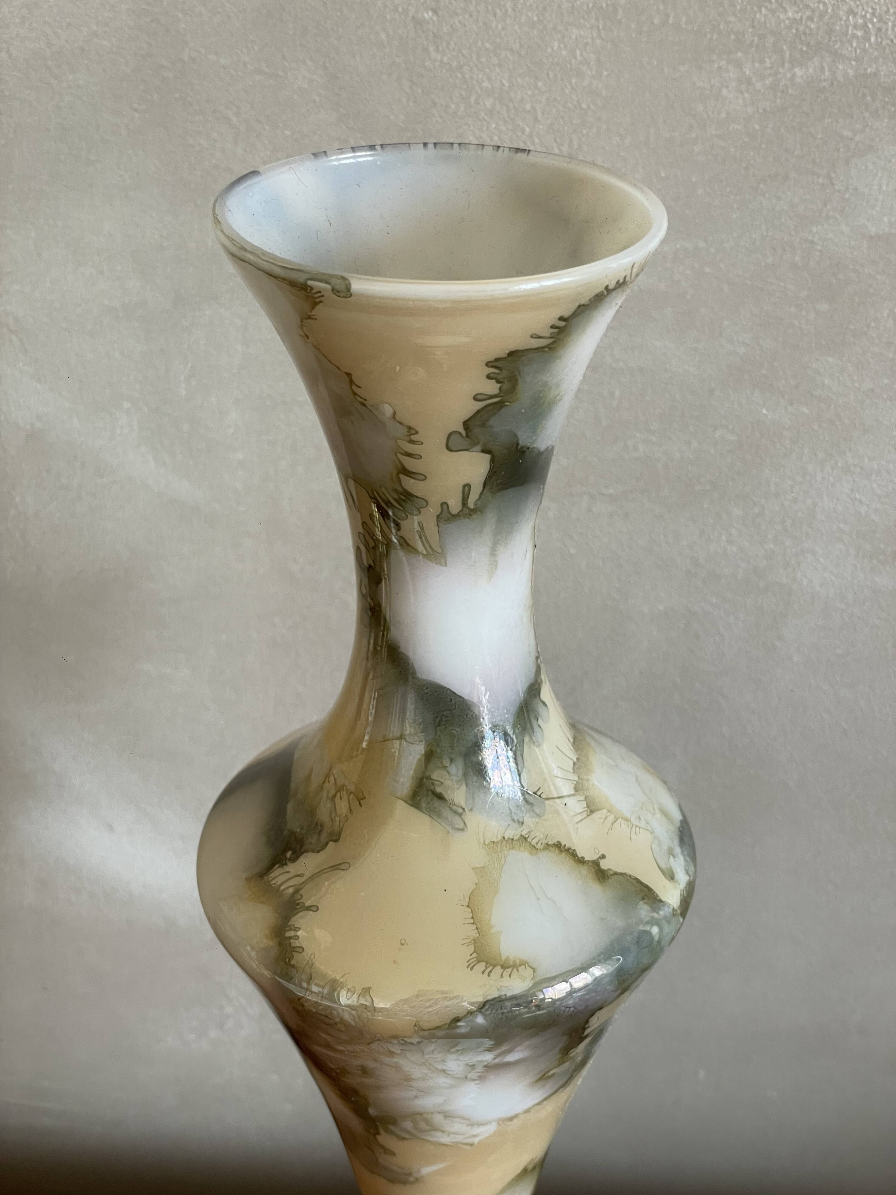 Large opaline marble effect soliflore