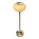 Art Deco floor lamp in brass and opaline glass - 130 cm
