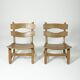 Paire de chaises brutalistes en chêne par Dittmann & Co pour Awa Radbound, 1960s