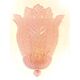 Paire d'appliques en verre de Murano rose