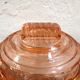 Art Deco candy in pink glass