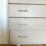 Chest of drawers painted in taupe, 1950