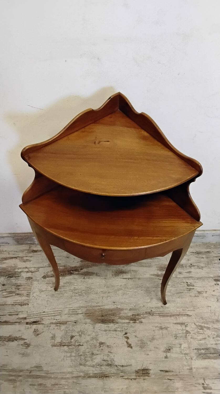 Small piece of furniture / corner bedside table in Louis XVI style