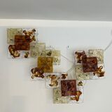 Modernist Venini Patchwork Hand Blown Panel by Toni Zuccheri from 70s