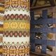 Pair of vintage Scandinavian armchairs with 2 Ottoman stools 1970