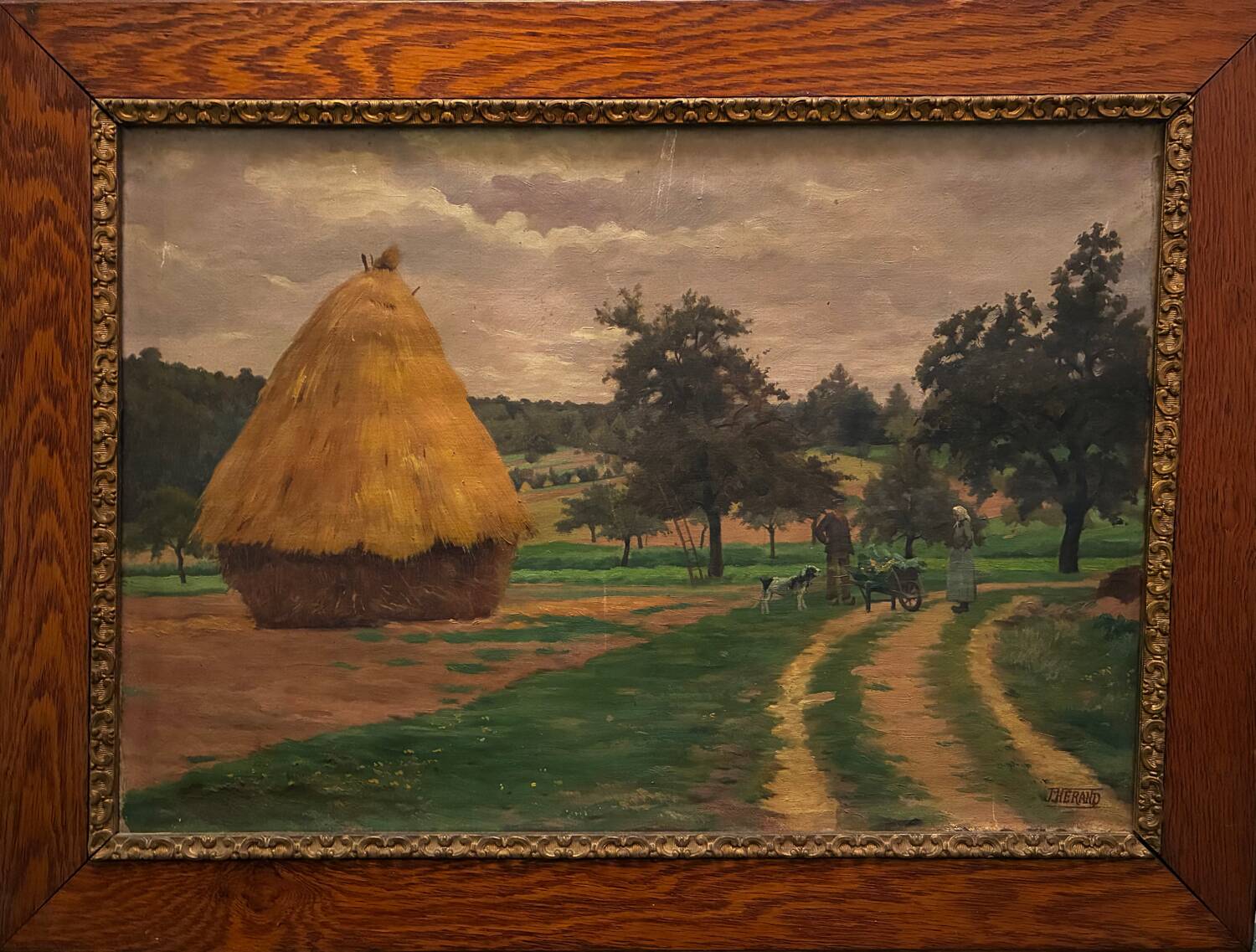 19th Century Countryside Landscape Signed