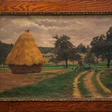 19th Century Countryside Landscape Signed
