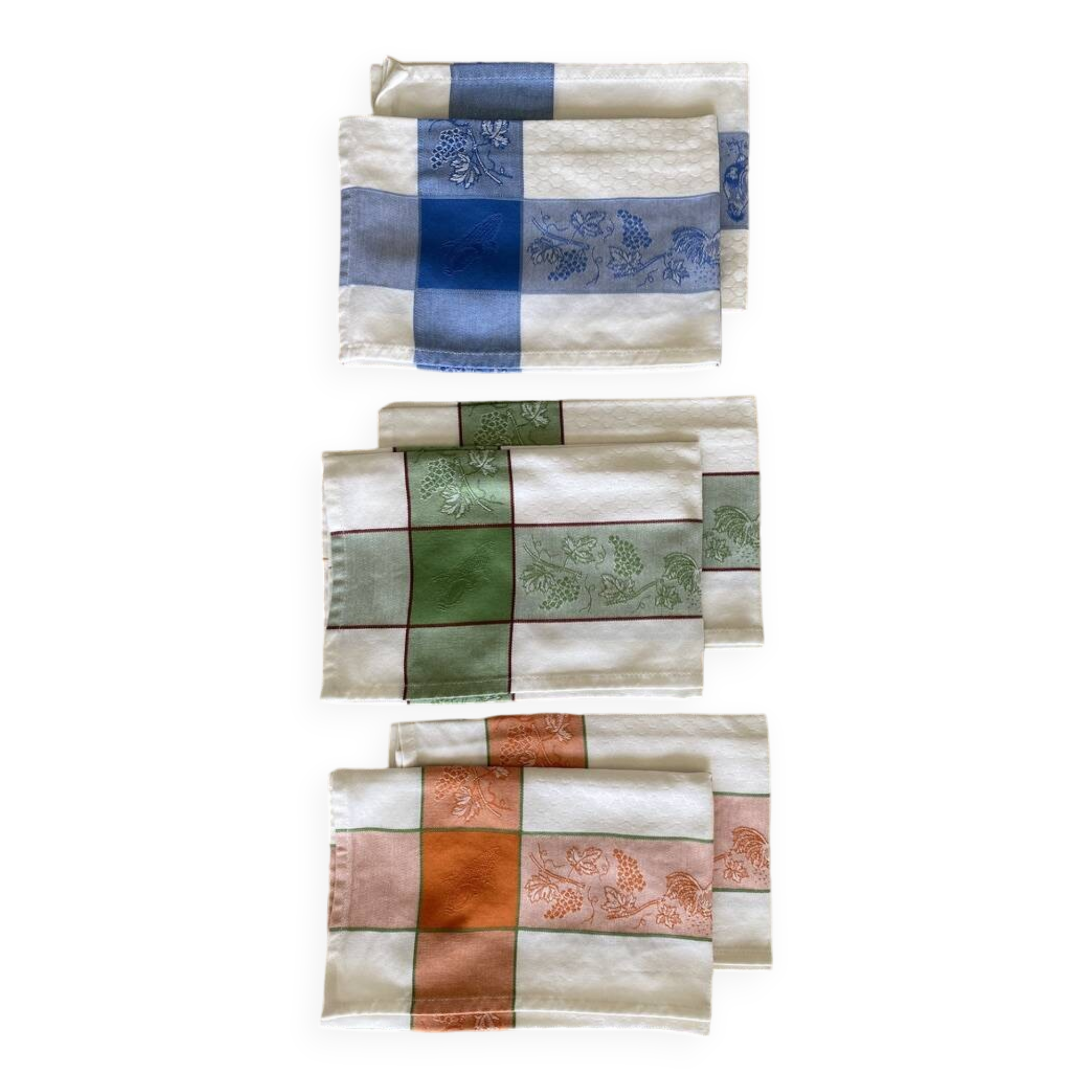 Set of 6 school-style napkins - cotton - 50x50 cm