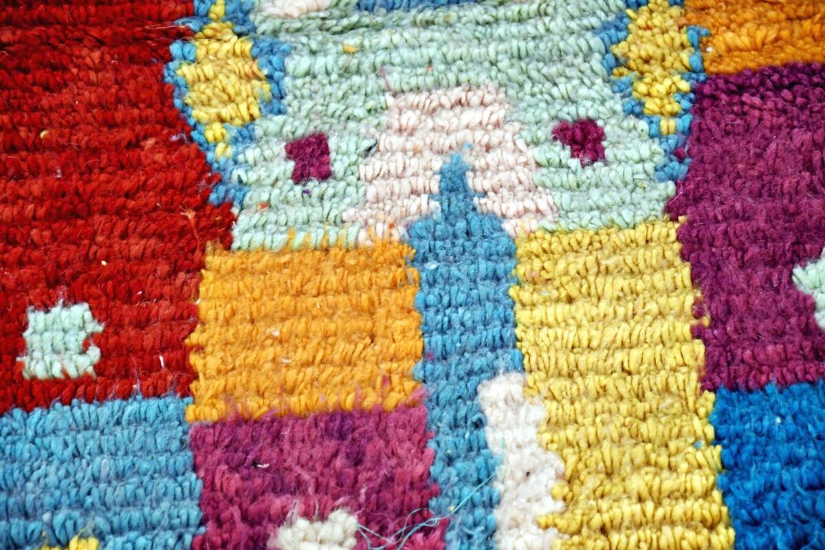 Moroccan Berber carpet hallway Boujaad 280 x 84 cm New