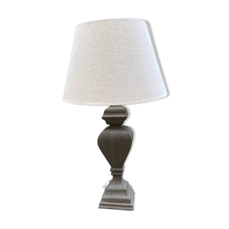 Large wooden lamp