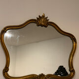 Wide baroque mirror with shell 69x80cm