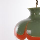 Suspension Kaiser Leuchten avec verre de Murano.