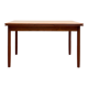 Extendable mid century teak dining table with pull out leaves, denmark, 1950s