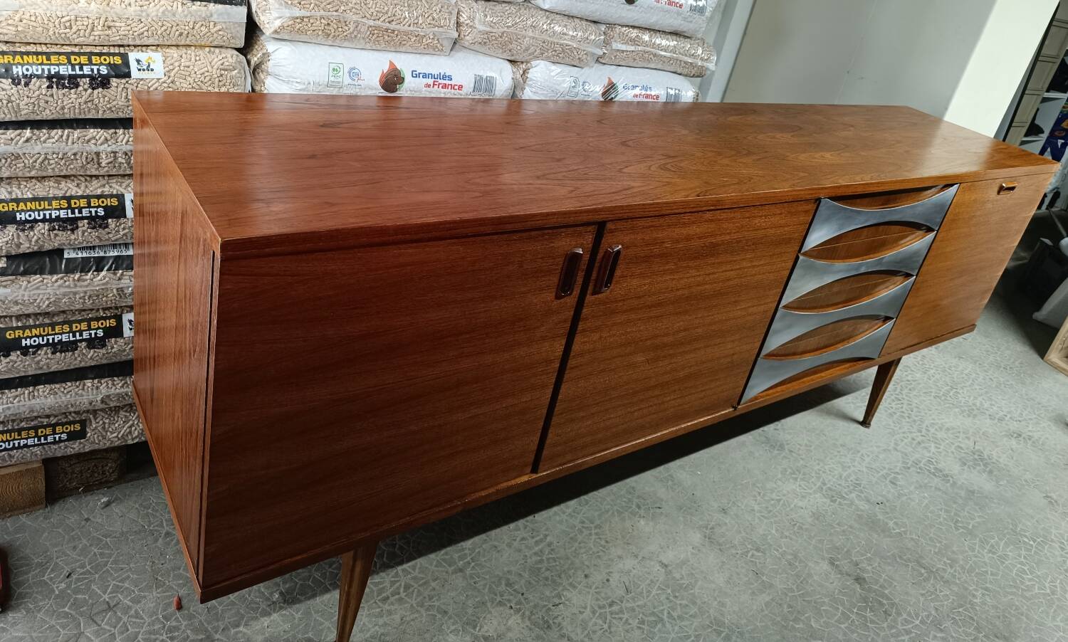 Vintage Scandinavian teak sideboard