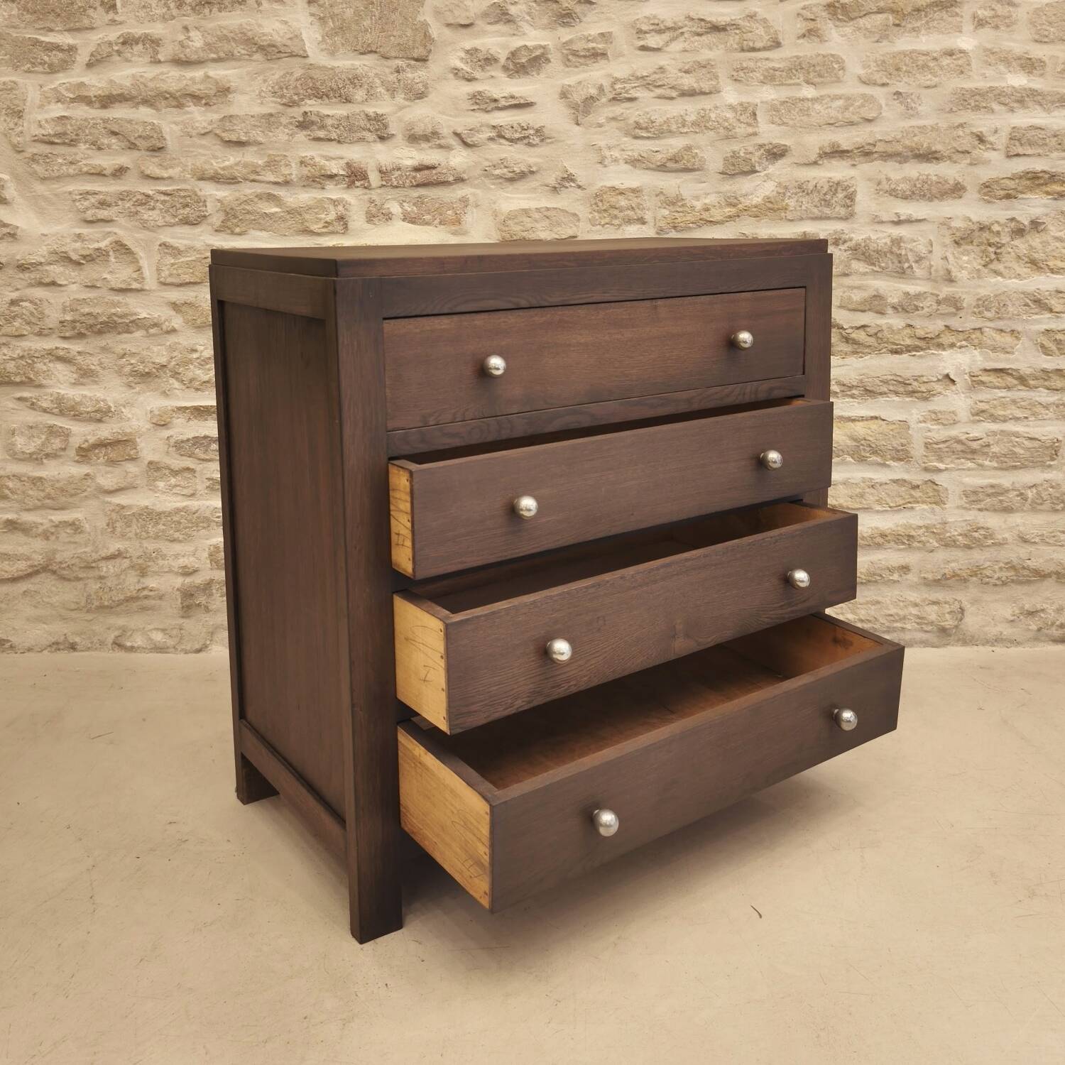 Oak chest of drawers, Art Deco