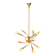 Mid-century Italian brass chandelier, 1960s