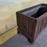 Jardinière en chêne et zinc