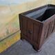 Large oak and zinc planter
