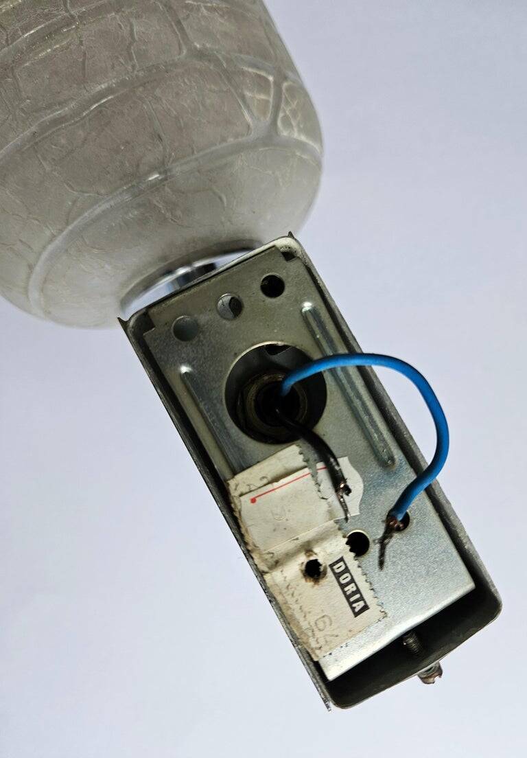 Pair of Rare Midcentury Wall Lamps Doria Leuchten, Germany, 1970s