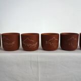 Vintage China terracotta tea service