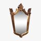 Miroir style art déco en bois sculpté avec dorure, 1950