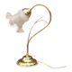 Ancienne lampe de chevet col de cygne– style Hollywood Regency
