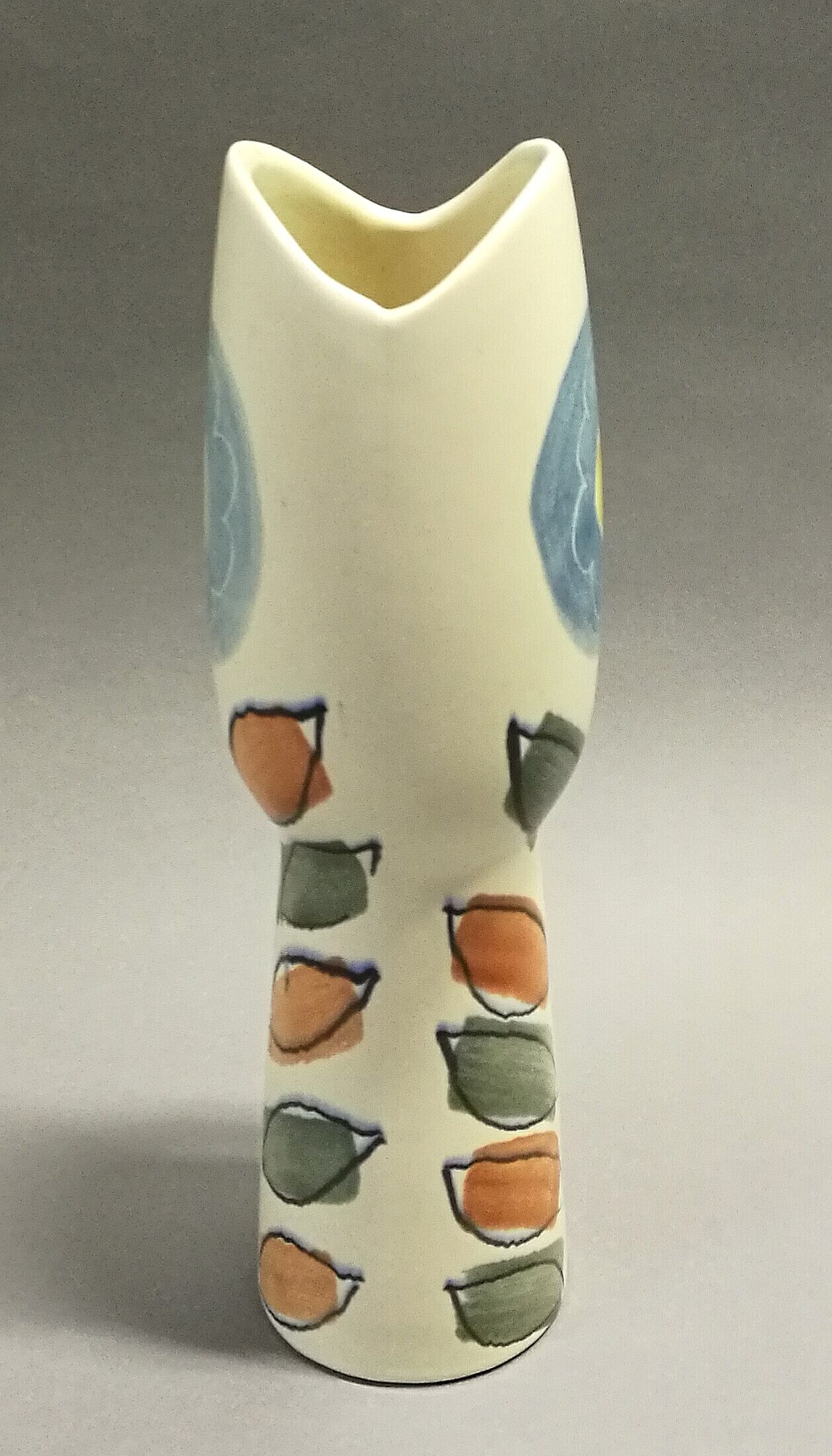 Vase cylindrique fleur années 50