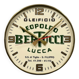 Vintage italian advertising wall clock, 1970s