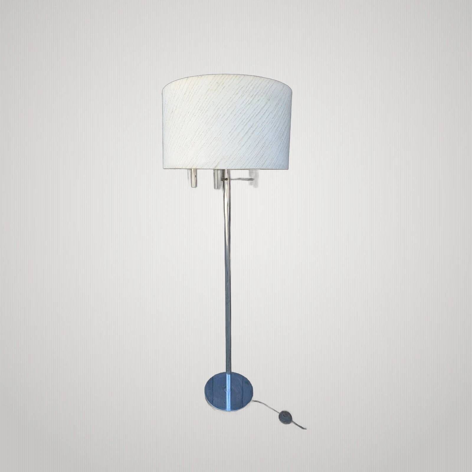 Lampadaire vintage space age en chrome