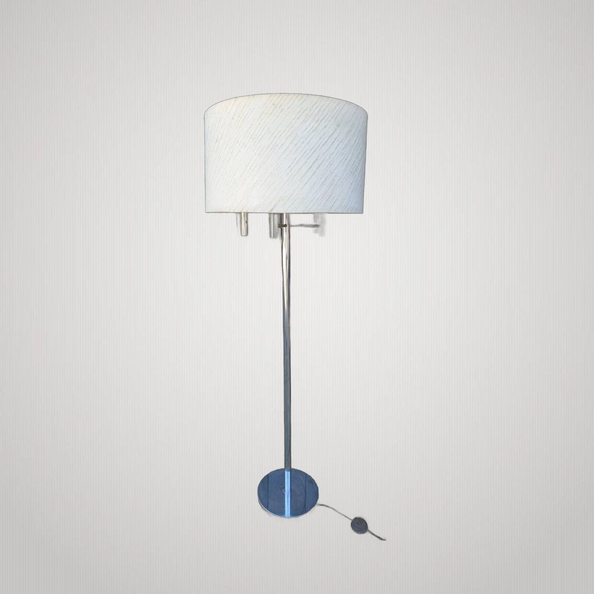 Vintage Floor Lamp 70s Space Age Chrome Sciolari