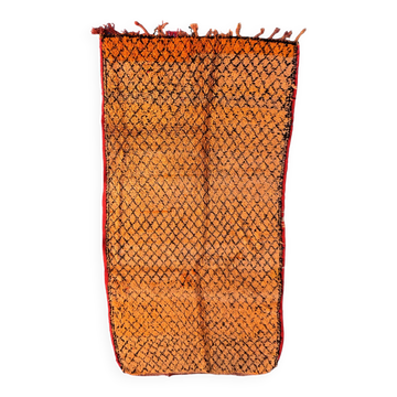 Tapis Marocain Boujad orange -  138 x 294 cm