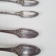 6 silver metal soup spoons by Boulenger, beginning 20th century