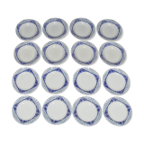 8-person St Amand tableware with Art Deco geometric patterns