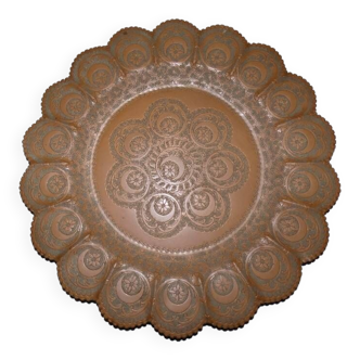 red copper tray