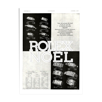 Affiche vintage années 30 Rolex 30x40cm sans cadre