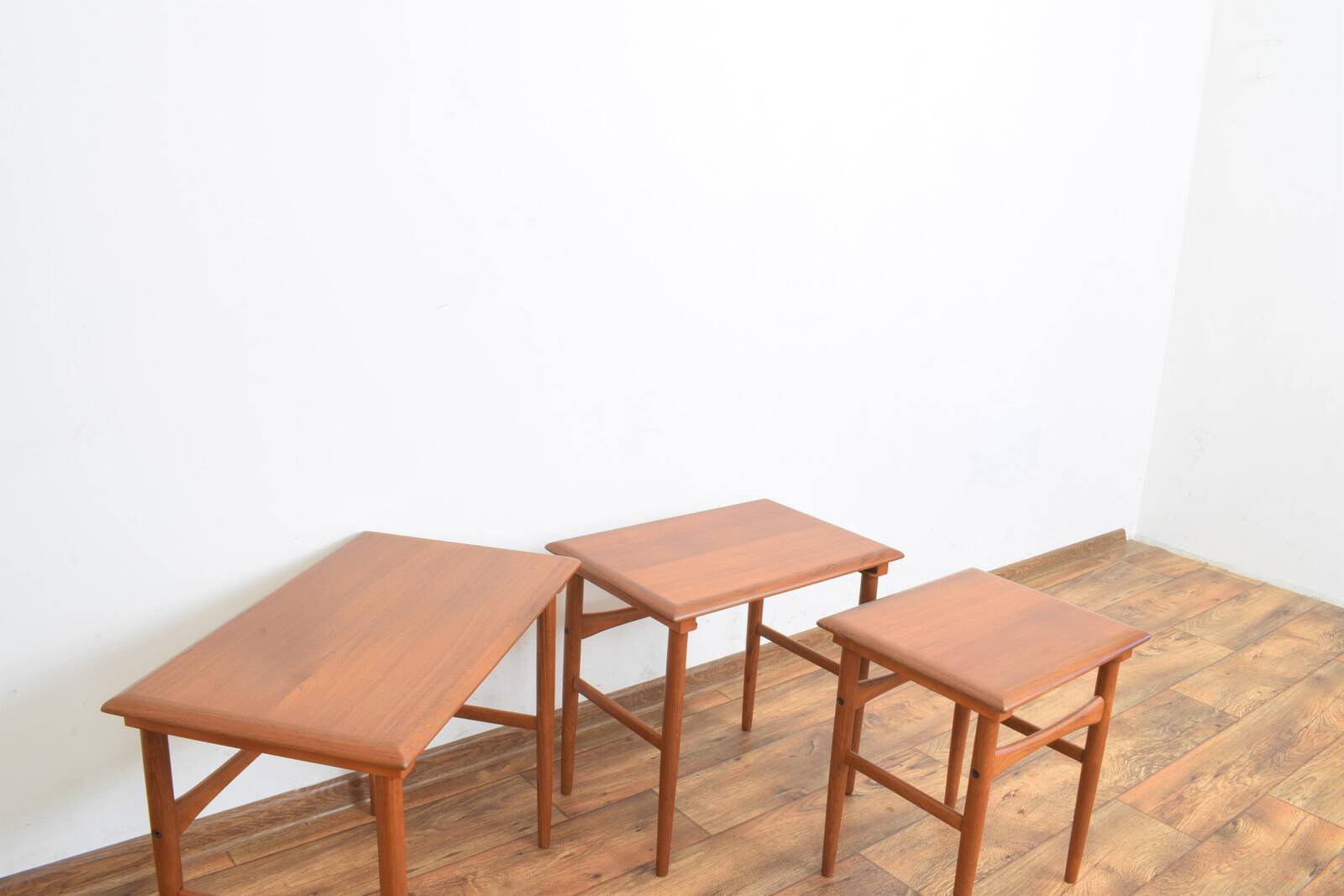 Mid-Century Danish Teak Nesting Tables, Set of 3