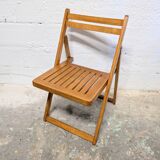 Chaise pliante en bois