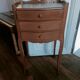 Vintage bedside table with 3 drawers