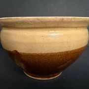 2 antique stoneware bowls