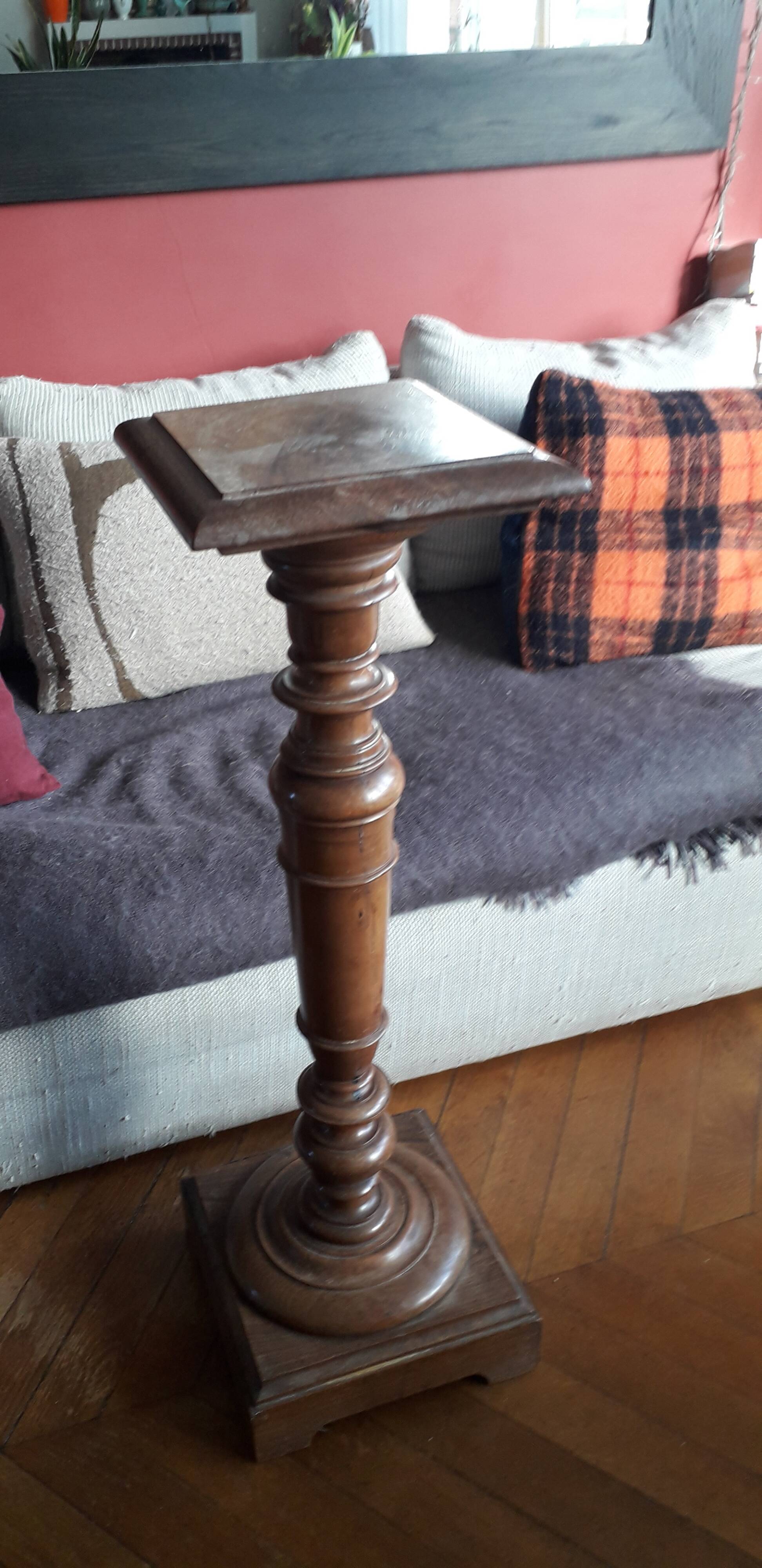 Old wooden column