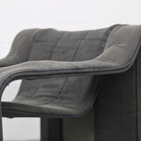 Danish design KEBE steeltube graphic upholstered lounge chair